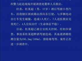 山东聊城一起酒驾致8人死亡 案件正在进一步调查中