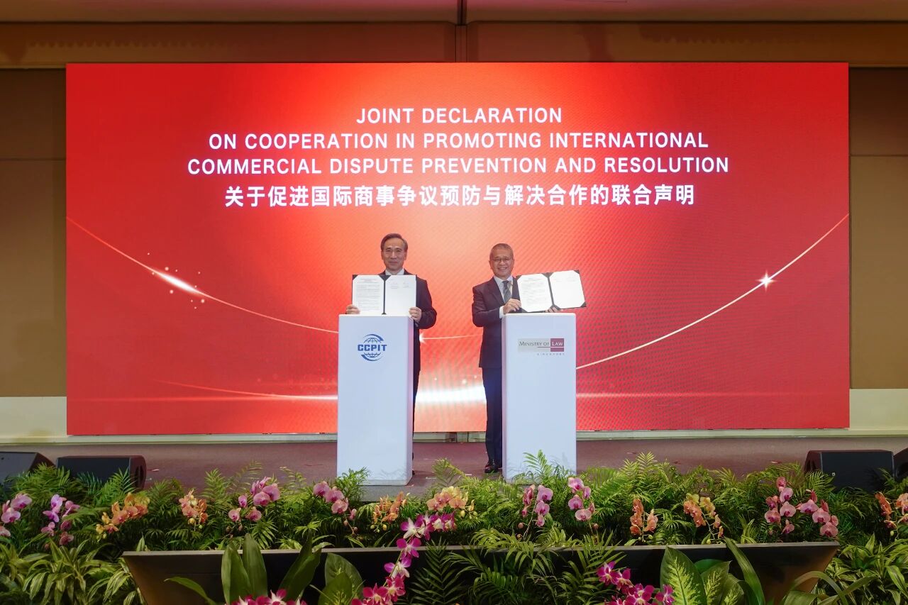 任鸿斌率中国企业家代表团访问新加坡