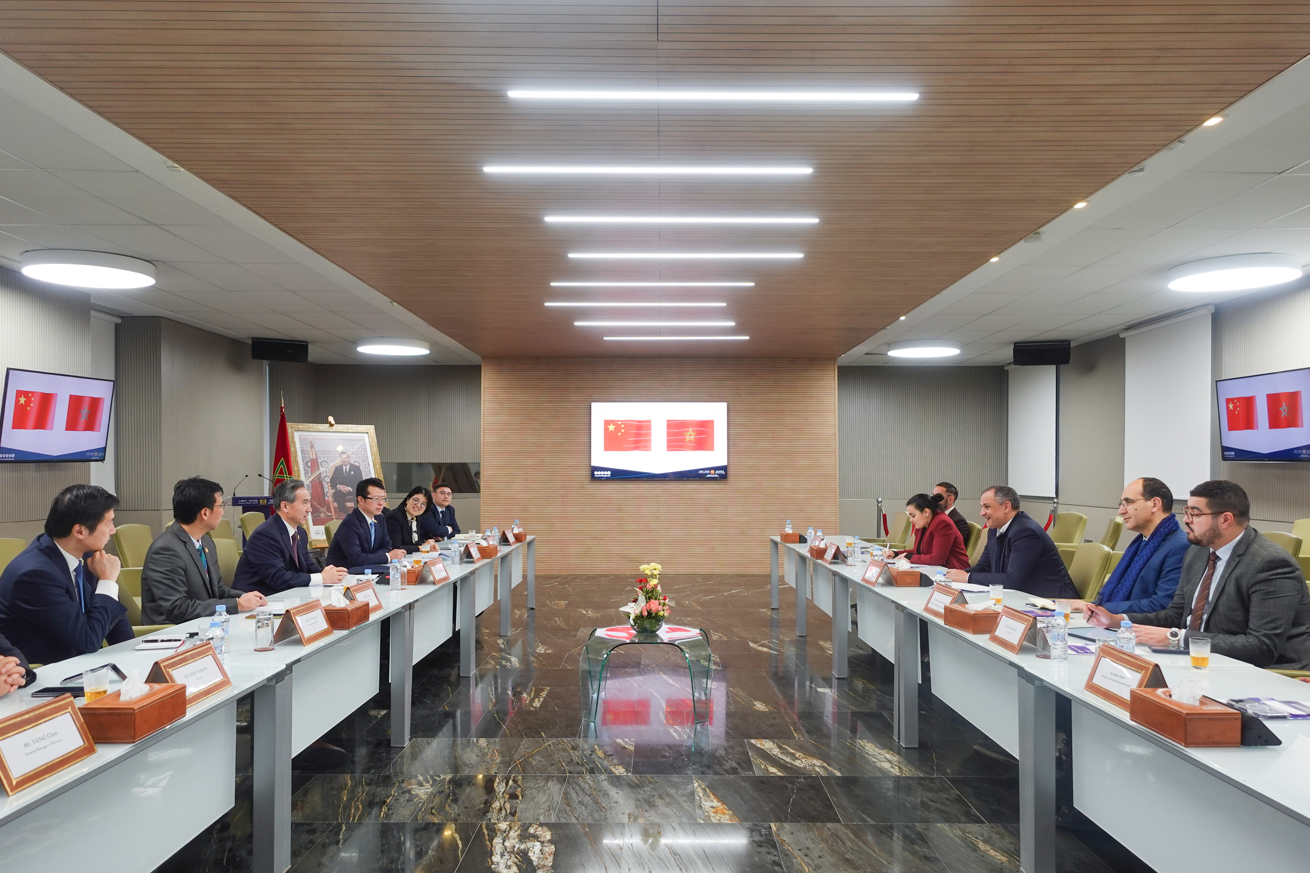 任鸿斌率中国企业家代表团访问摩洛哥