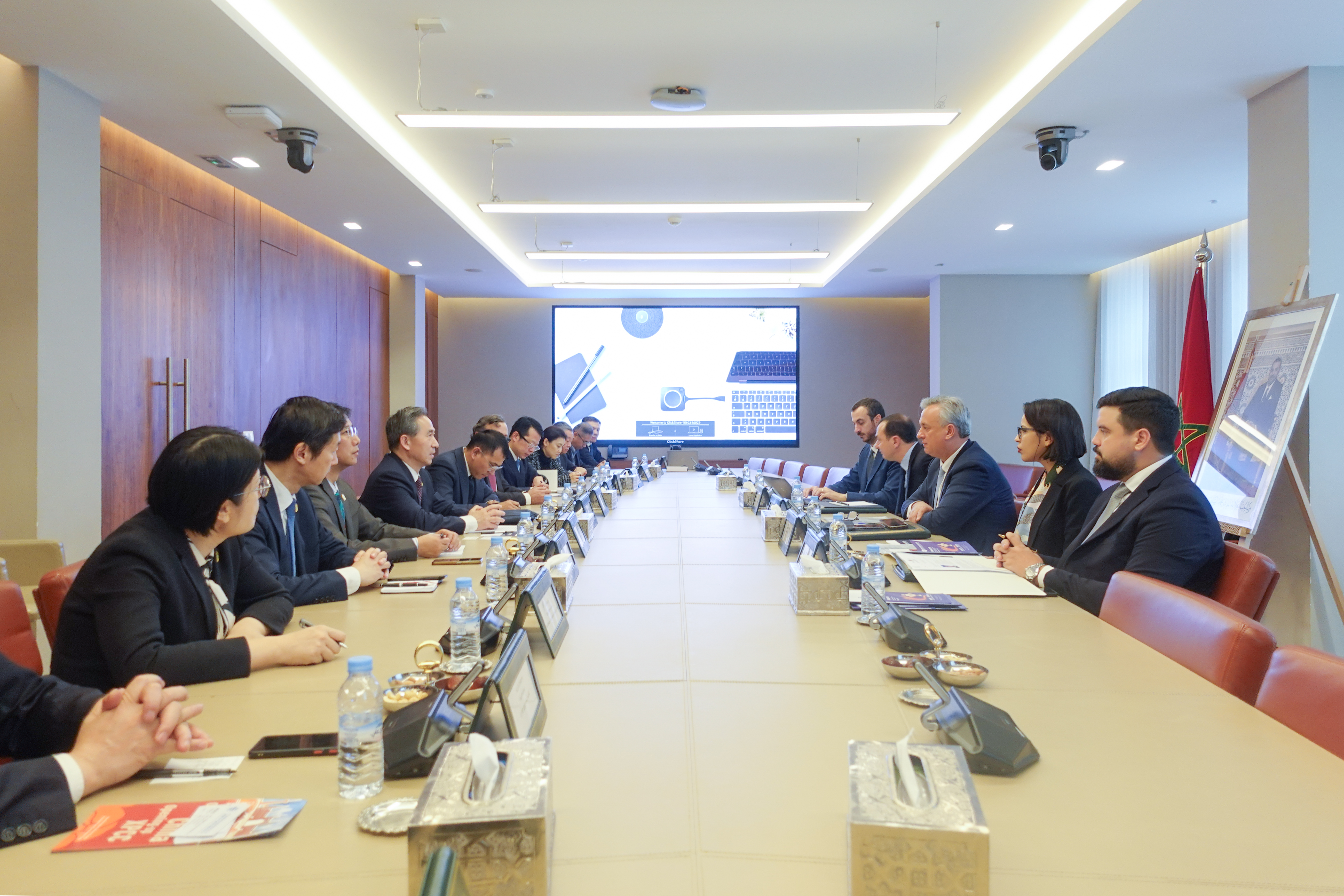 任鸿斌率中国企业家代表团访问摩洛哥