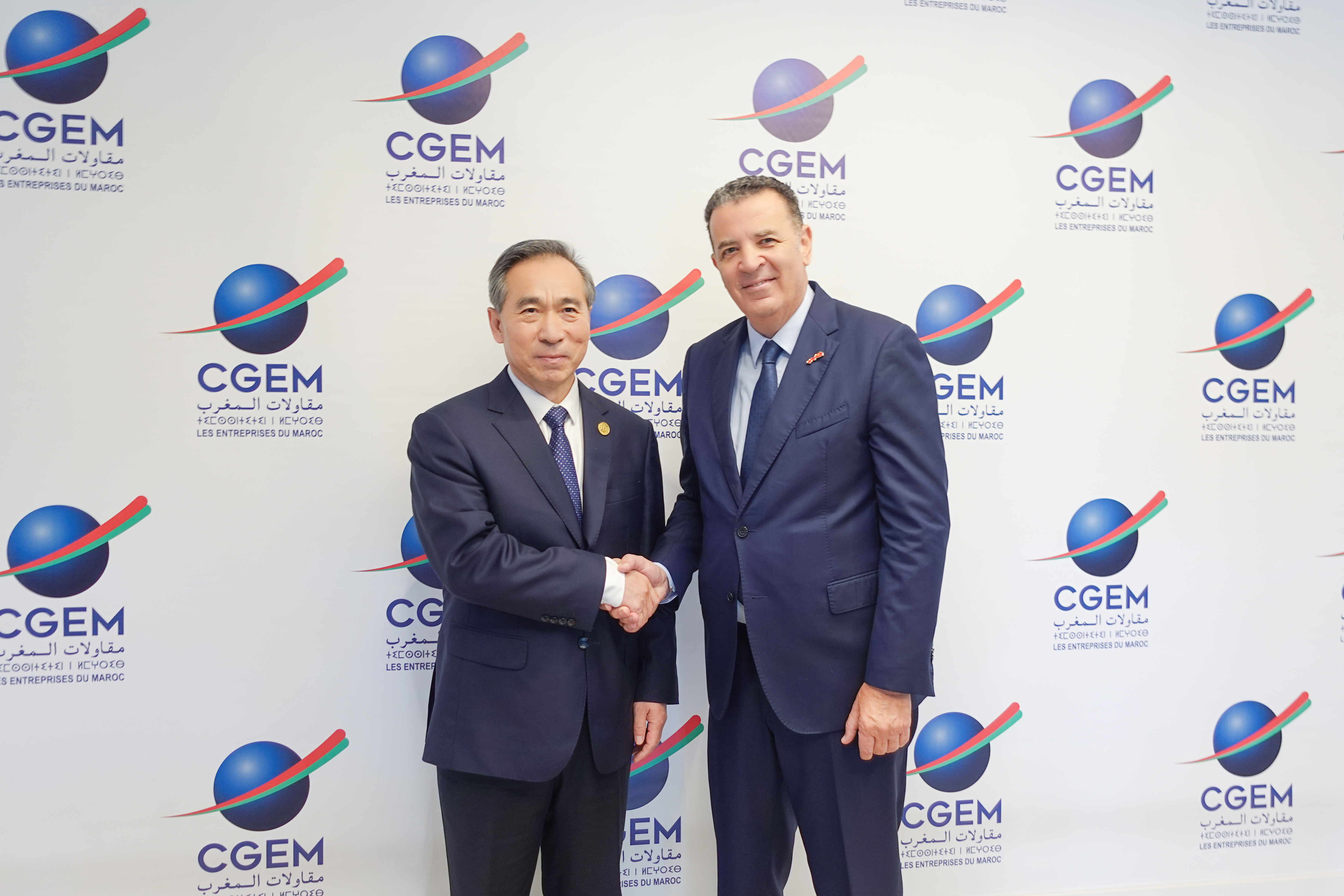 任鸿斌率中国企业家代表团访问摩洛哥